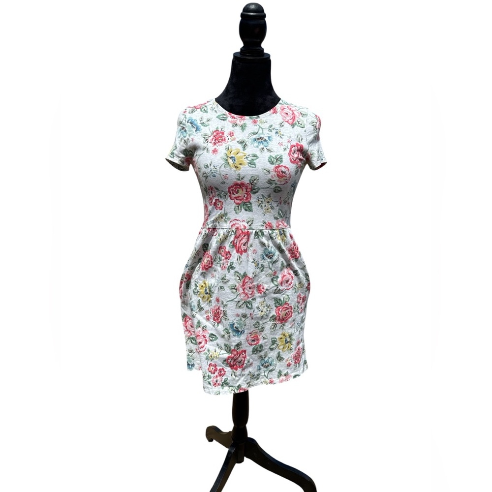 Cath Kidston Floral Mini Dress - Pink and Yellow